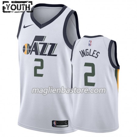Maglia NBA Utah Jazz Joe Ingles 2 Nike 2019-20 Association Edition Swingman - Bambino